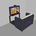 modern game machine self-service game machine 3d model