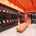 Shoe Store Shoe Store Shoe Wall Shelf Shoe Shelf Display Shelf Display Props Display Cabinet Display Stand Display Cabinet Display Stand 3d model