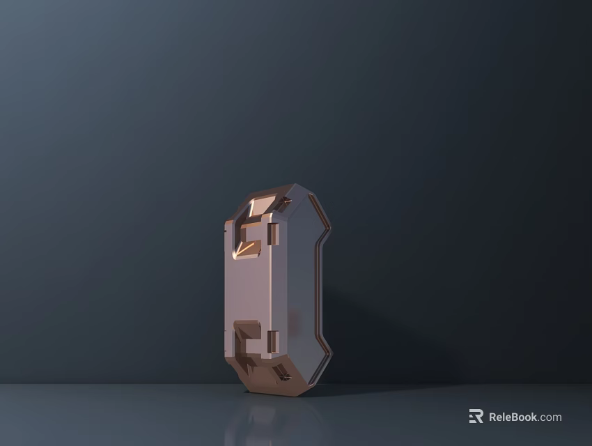 Essential Road Traffic Safety Metal Hexagonal Reflective Marker Device For Roadway Infrastructure 3d model 