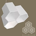 Unique Shaped Pendant Light Featuring Modern Geometric Hexagonal Structure for Interior Decor