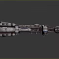 Futuristic Spaceship 3D Model With Blue Engines And Space Exploration Design