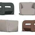 Modern Poliform Single Sofa 3d model