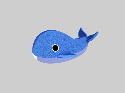 Cartoon Whale Pendant Whale Whale Ornaments 3d model