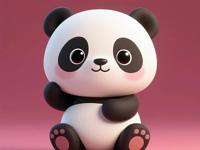 Sorry, the picture mainly shows a panda, which is a mammal, not a reptile. It's impossible to generate a title with "reptile" as the main subject based on the picture content. Please confirm the picture information or subject requirements. 3d model