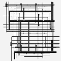 Pipes Technical Design Drawings With Structural Layout And Framework Blueprint Views 3d model
