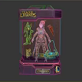 League of Legends Red Hair Doll with Weapons and Accessories in Purple Packaging