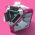 Modern Machine Sci-Fi Box 3d model
