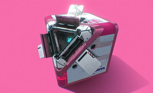 Modern Machine Sci-Fi Box 3d model