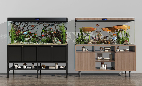 New Chinese Fish Tank 3d model