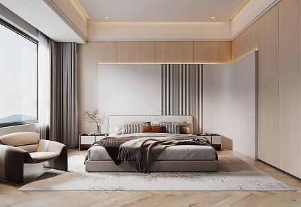 Modern Bedroom 3d model