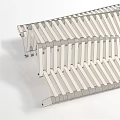 Modern Woven Outdoor Chair Featuring Natural Striped Pattern And Durable Wooden Structure