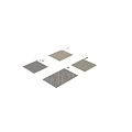 Cubic Tiles Featuring Geometric Patterns And Color Variations In Yellow Gray Blue Brown