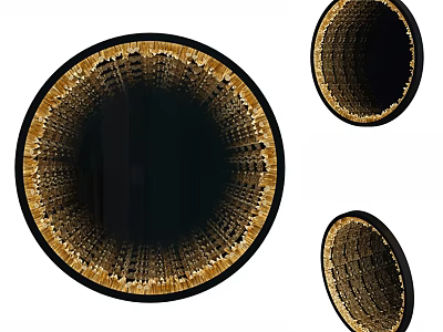 Commercial Equipment Circular Industrial Metal Textured Devices With Multiple Sizes And Durable Structure 3d model