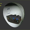 Modern Cockpit Spaceship Cockpit Spaceship Cabin 3d model
