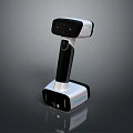 SCANTECH Handheld Scanning Device With Black White Design Base And Camera Lens