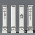 Pillar New Chinese Style Pillar Chinese Style Pillar 3d model