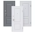 Modern Hinged Door Designs in White and Gray for Home Interior Decoration