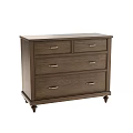 Modern Wooden Chest of Drawers With Metal Handles And Sturdy Legs