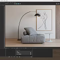 Modern Single Sofa 3d model