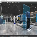 Modern Clothing Store Interior With Mannequins And Trendy Casual Apparel
