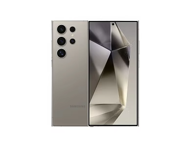 Sleek Samsung Galaxy Smartphone with Silver Finish Multiple Cameras and Modern Design 3d model