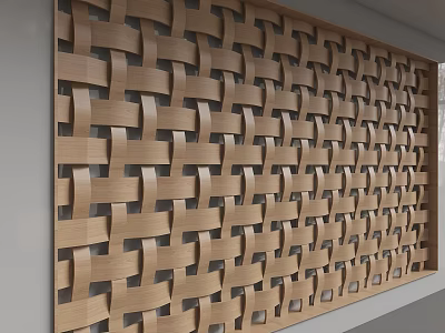 Modern background wall 3d model