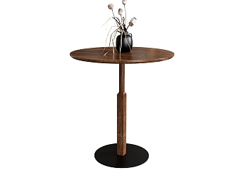 Side Table Coffee Table Decorative Table Round Table Plant Vase Ornaments 3d model