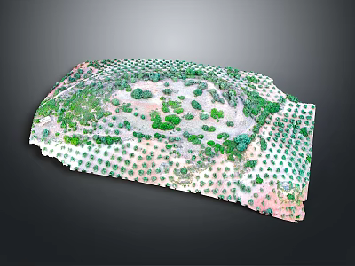 Vibrant Cartoon Scene With Lush Green Landscapes And Playful Animal Characters 3d model