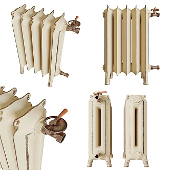 Modern heating pipe warm radiator 3d model