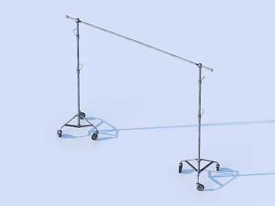 Hanger Hardware Drying Rack Wooden Hanger 3d model