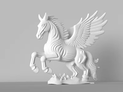 Snow Horse 3d model