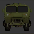 Green Military Tank Vehicle With Multiple Wheels And STANKOIL Logo