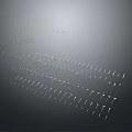 Various Sharp Weapons Displayed in Rows with Metallic Finish and Detailed Design