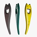 Colorful Cat Face Shaped Bottle Openers In Red Gray Green Yellow Blue Colors