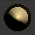 Tactical Ammunition Bullet With Golden Tip Black Body And Yellow Accents Design