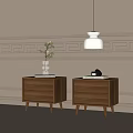 Modern bedside table 3d model