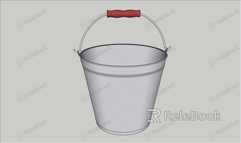 Modern Bucket Vintage Aluminum Bucket model