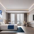 Hotel Rooms Modern Rooms 3d model