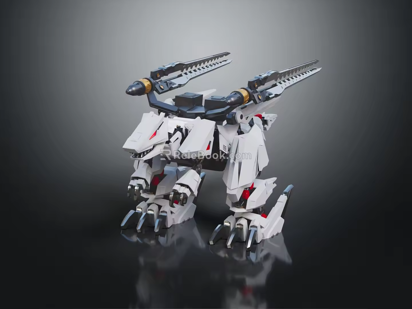 Modern robot Soss machine beast 3d model