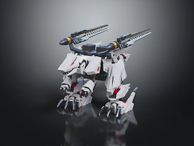 Modern robot Soss machine beast 3d model
