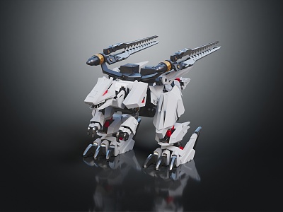 Modern robot Soss machine beast 3d model