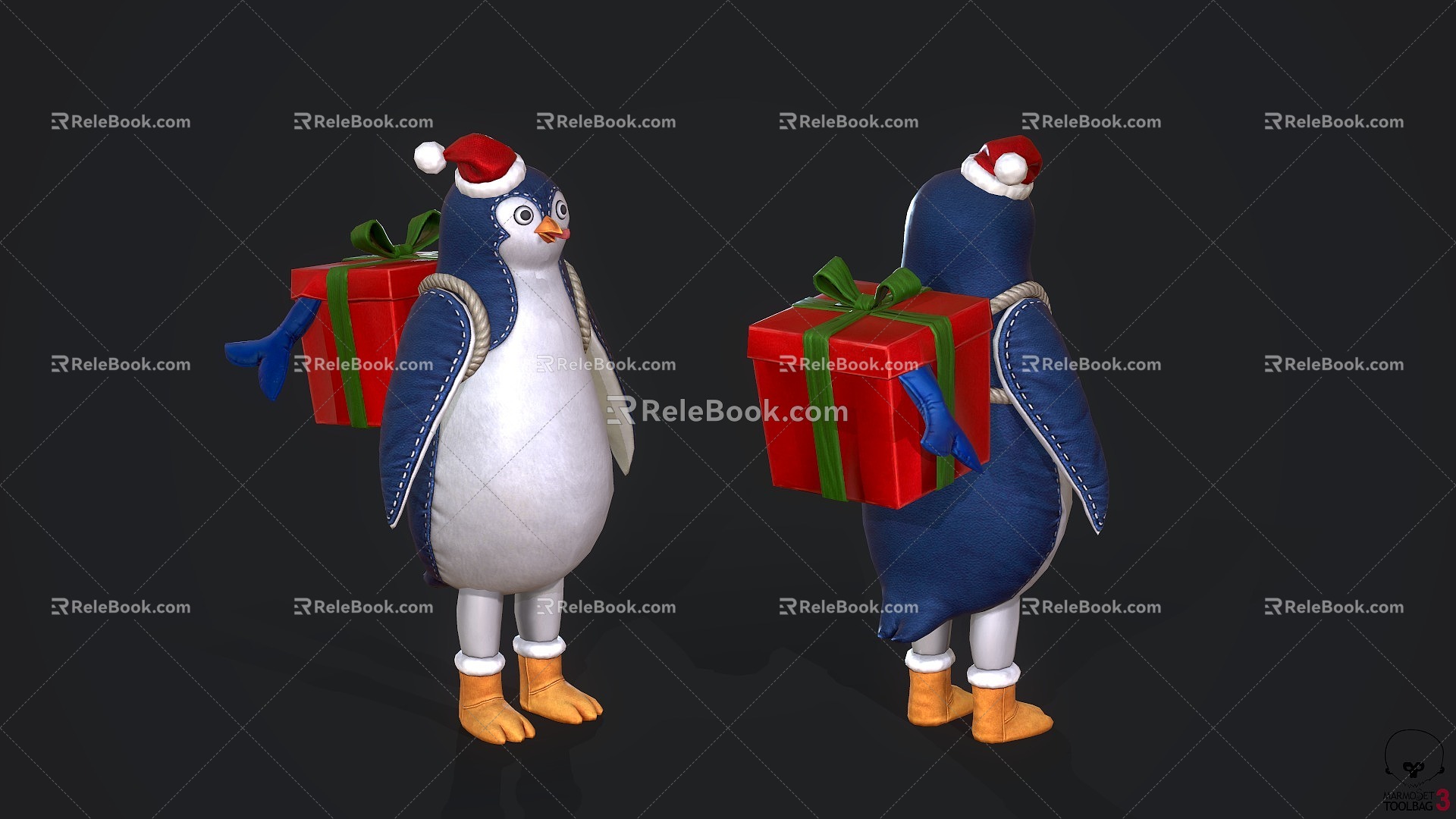 Christmas Penguin Penguin 3d model