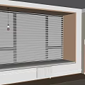 Stylish Bay Window Interior With White Blinds Wooden Frame And Radiator