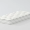 White Mattress With Circular Patterns And Layered Structure For Comfortable Sleep 3d model
