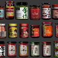 Colorful Assorted Bottled Food Sauces With Various Flavors And Brand Labels