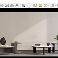 Modern HC28 Coffee Table 3d model