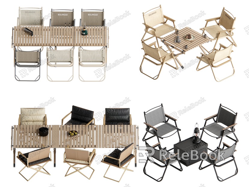 Modern Folding Table and Chair Camping Equipment Dining Table and Chair Outdoor Table and Chair model