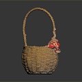 Modern Basket Bamboo Basket Vegetable Basket Egg Basket 3d model