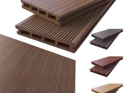 Stone Wood Planks with Diverse Colors and Textures for Interior Flooring Use 3d model