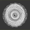 Elegant Modern White Spiral Line Furniture Lamp Shade With Unique Structure Design